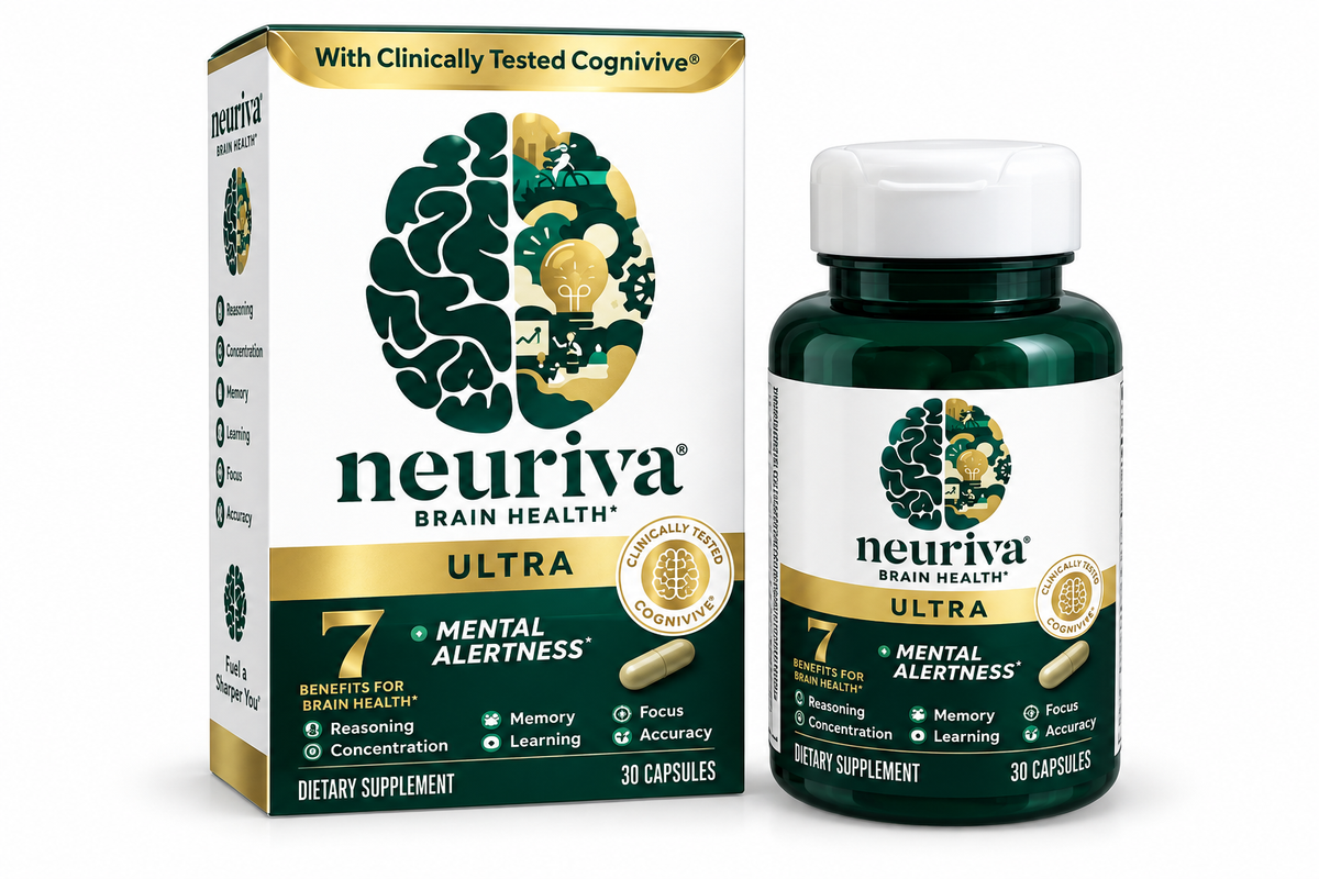 Neuriva Ultra Brain Health Memory Focus Mental Alertness 60 Caps exp 9/27