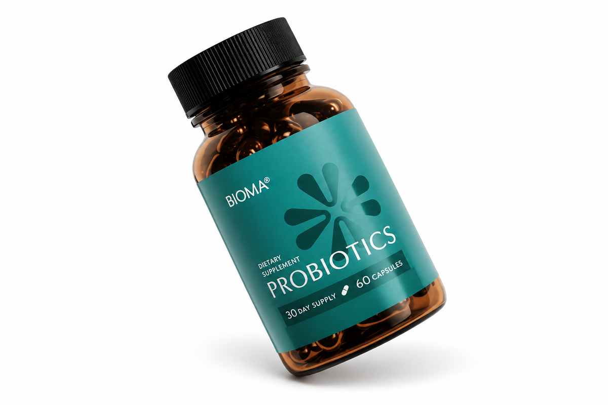 BIOMA Gut Health Probiotics for Weight Management Digestive Health 60 Caps