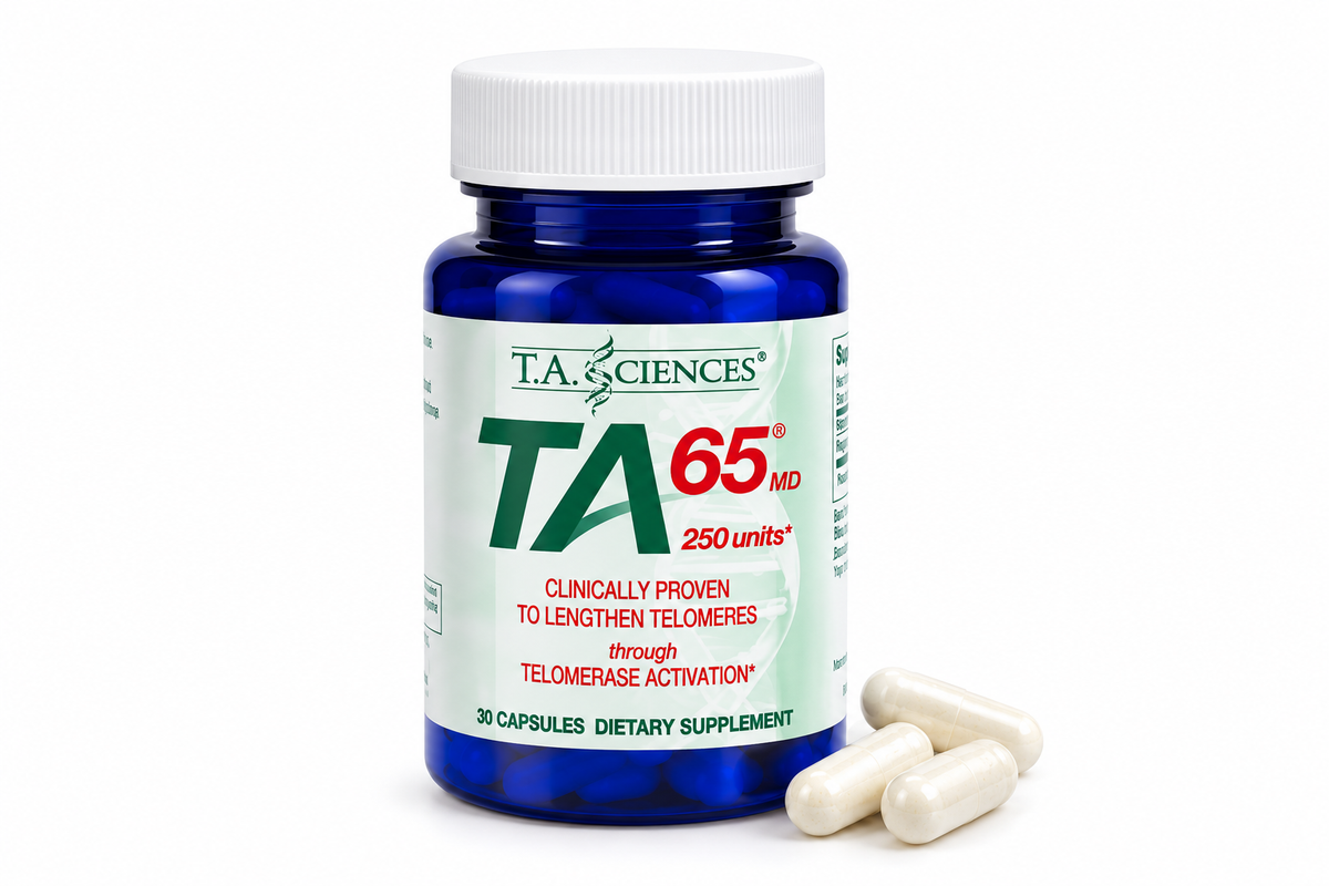 TA-65MD 100 Units Dietary Supplement. Contains 30 capsules