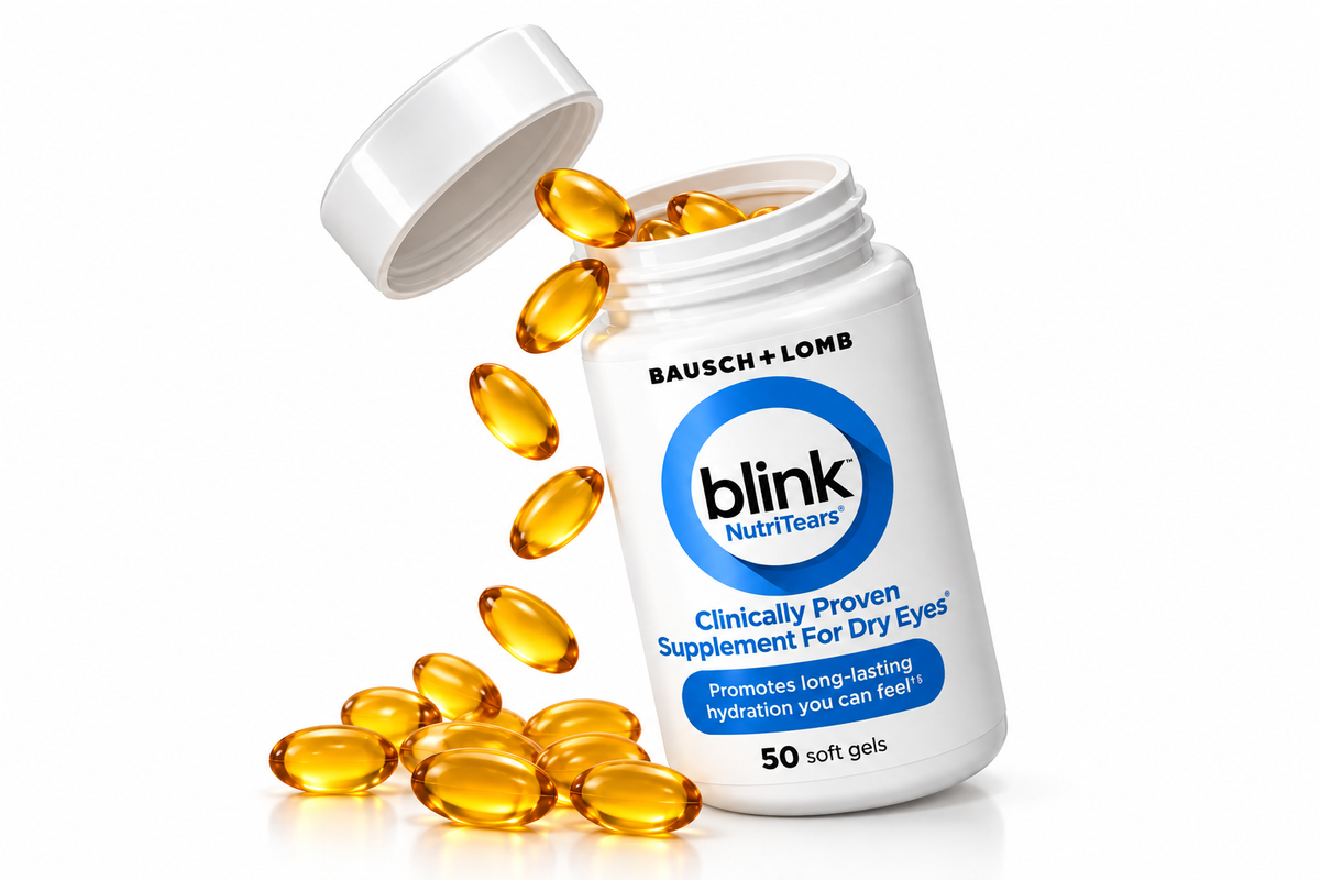 BLINK Nutritears Supplement for Dry Eyes, 50 Softgels