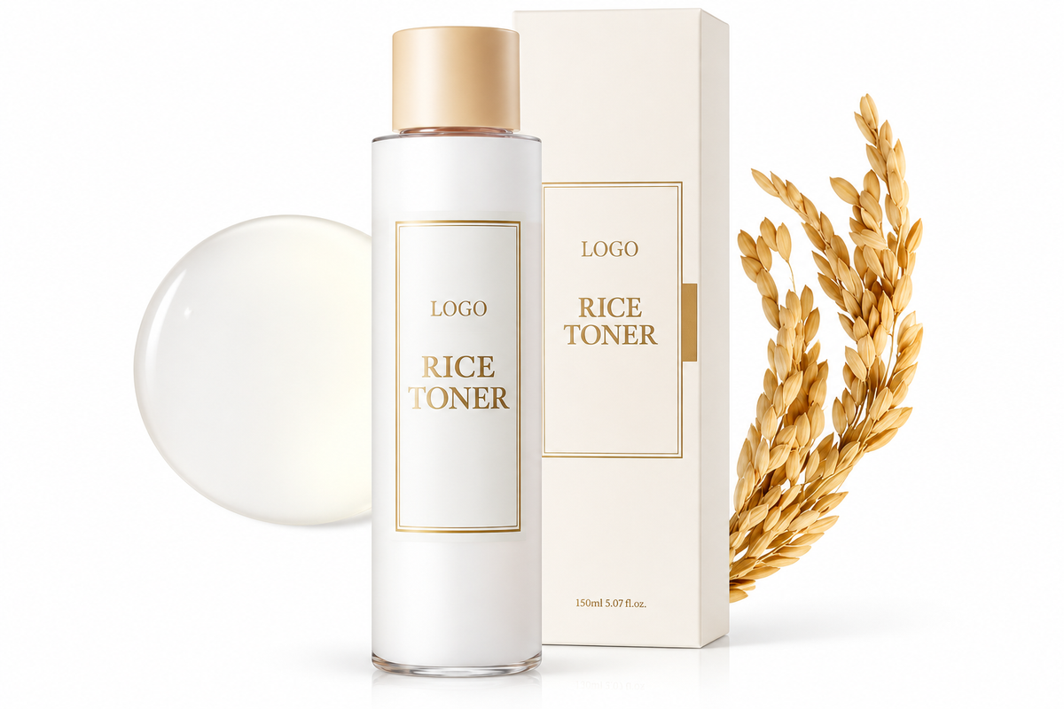 Rice Toner, 77.78% Rice Extract from Korea, Glow Essence with Niacinamide