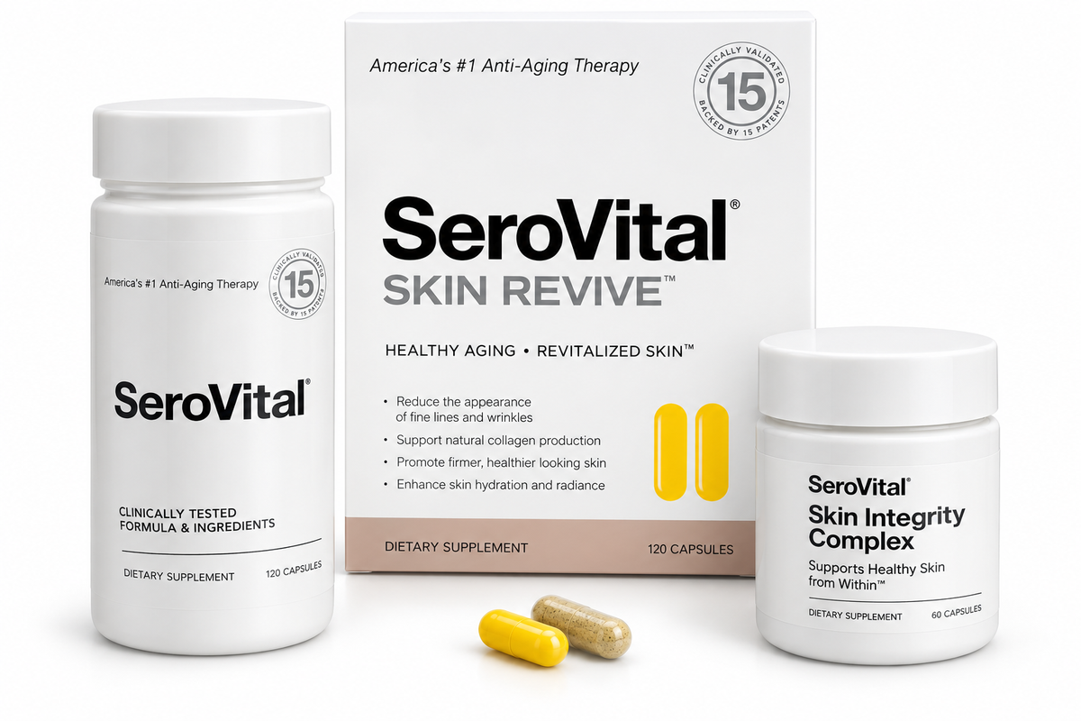 Serovital Renewal Complex - Anti Aging Supplements - Amino Acids - White