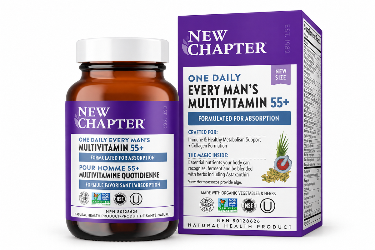 New Chapter Every Man's One Daily 55+ Multivitamin Tablets - 48 Count