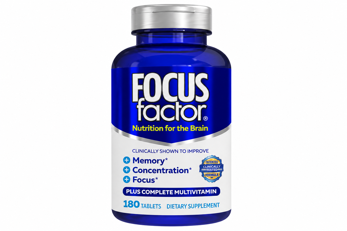 FOCUS Factor Dietary Supplement Nutrition for the Brain 180 Tablets