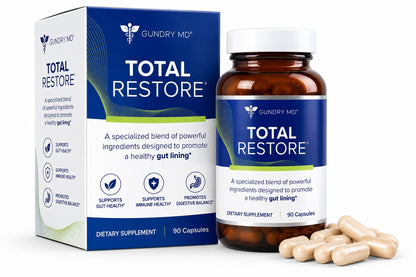 Gundry MD® Total Restore® Gut Health and Gut Lining Support Supplement (90 Caps) (Glass Bottle)