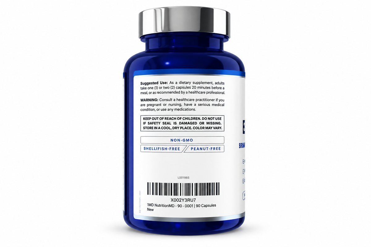 1MD Enzymemd Digestive Enzymes Supplement 18 Plant-base Enzyme 60 Capsule