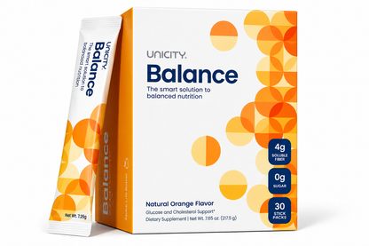 Unicity Balance Dietary Supplement NATURAL ORANGE, 30 Stick Packs
