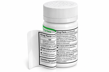 RoboTabs Cough Suppressant Dextromethorphan 30mg 100 Tablets