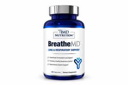 1MD Nutrition BreatheMD | Lung and Respiratory Support 60 Count (Pack of 1)