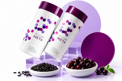 Nu Skin ageLOC Meta, a dietary supplement contains 120 softgels.