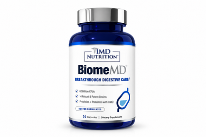 1MD Nutrition BiomeMD Probiotics | 62 Billion CFUs, 15 Comprehensive Strains - P