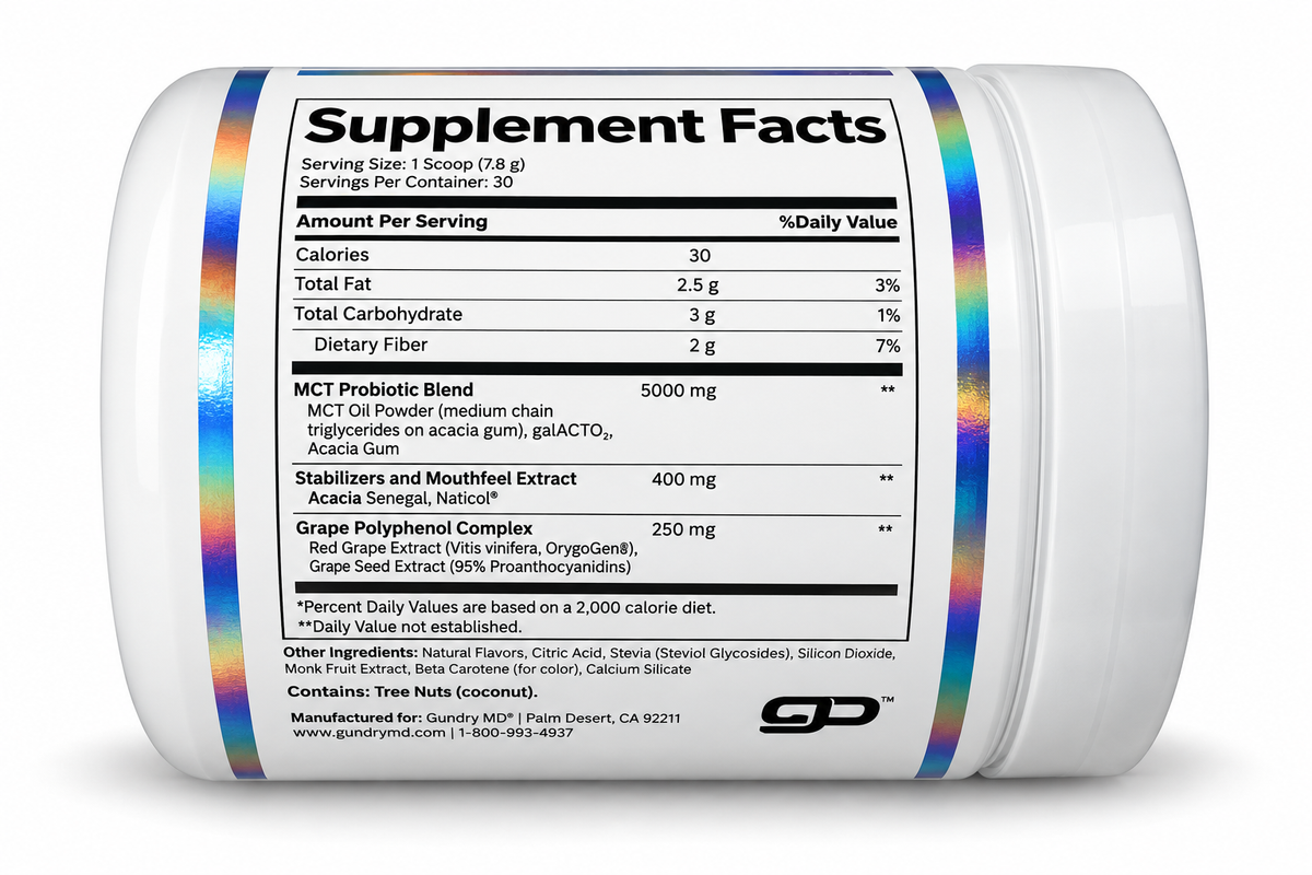 Gundry MD MCT Wellness - Watermelon Lemonade 8.25 oz - Dietary Supplement NEW