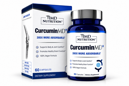 1MD Nutrition CurcuminMD Plus Turmeric Curcumin Joints Comfort Brain Health 60ca