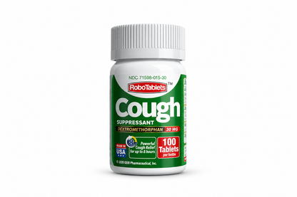 RoboTabs Cough Suppressant Dextromethorphan 30mg 100 Tablets