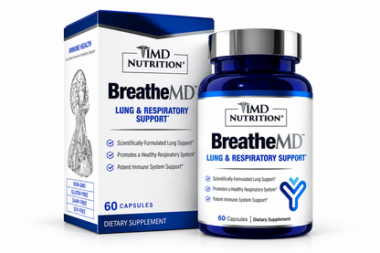 1MD Nutrition BreatheMD | Lung and Respiratory Support 60 Count (Pack of 1)