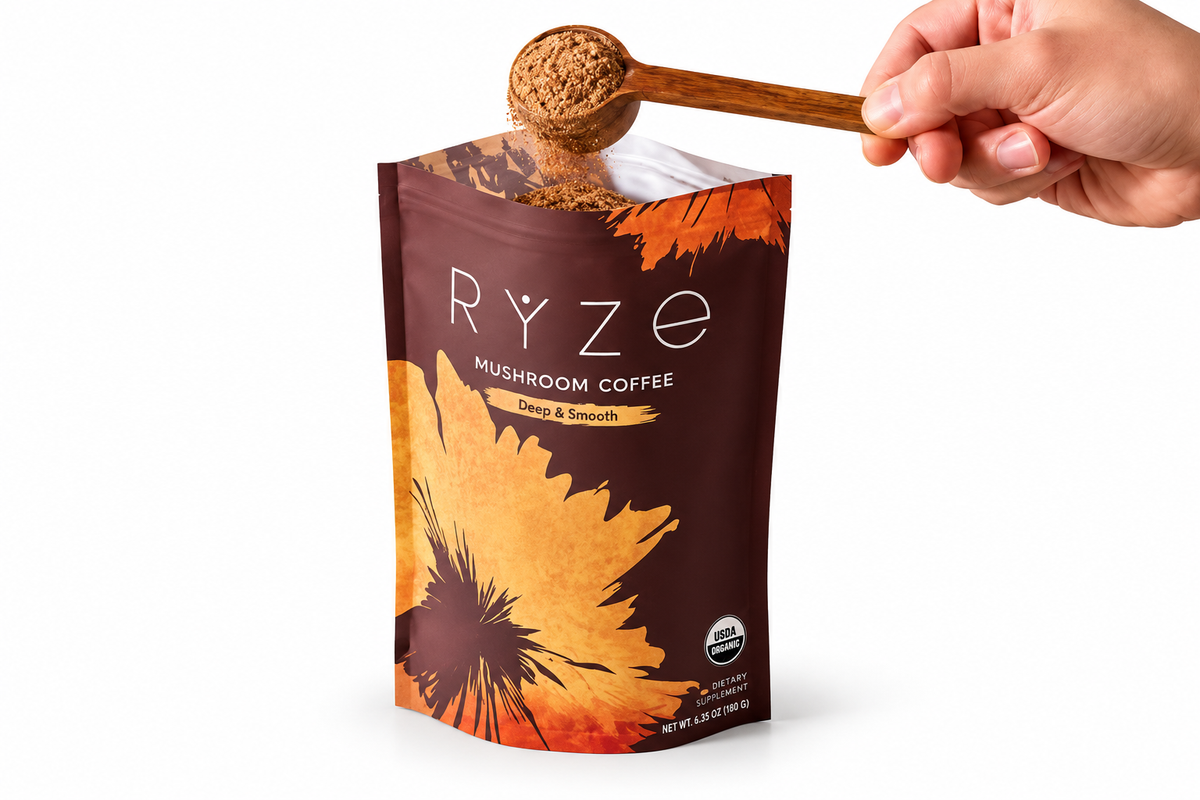 Ryze Mushroom Coffee Brown