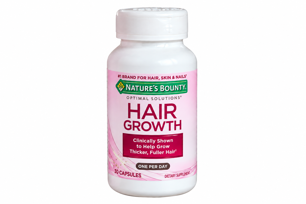 NEW Nature's Bounty Optimal Solutions Hair Growth 30 Capsules