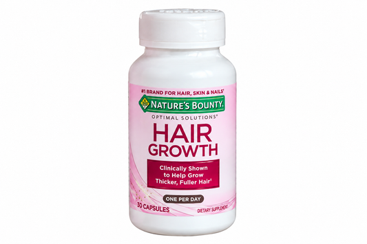 NEW Nature's Bounty Optimal Solutions Hair Growth 30 Capsules