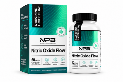 Nitric Oxide Flow Supplement Heart Health Blood Circulation Exercise 60 Capsule