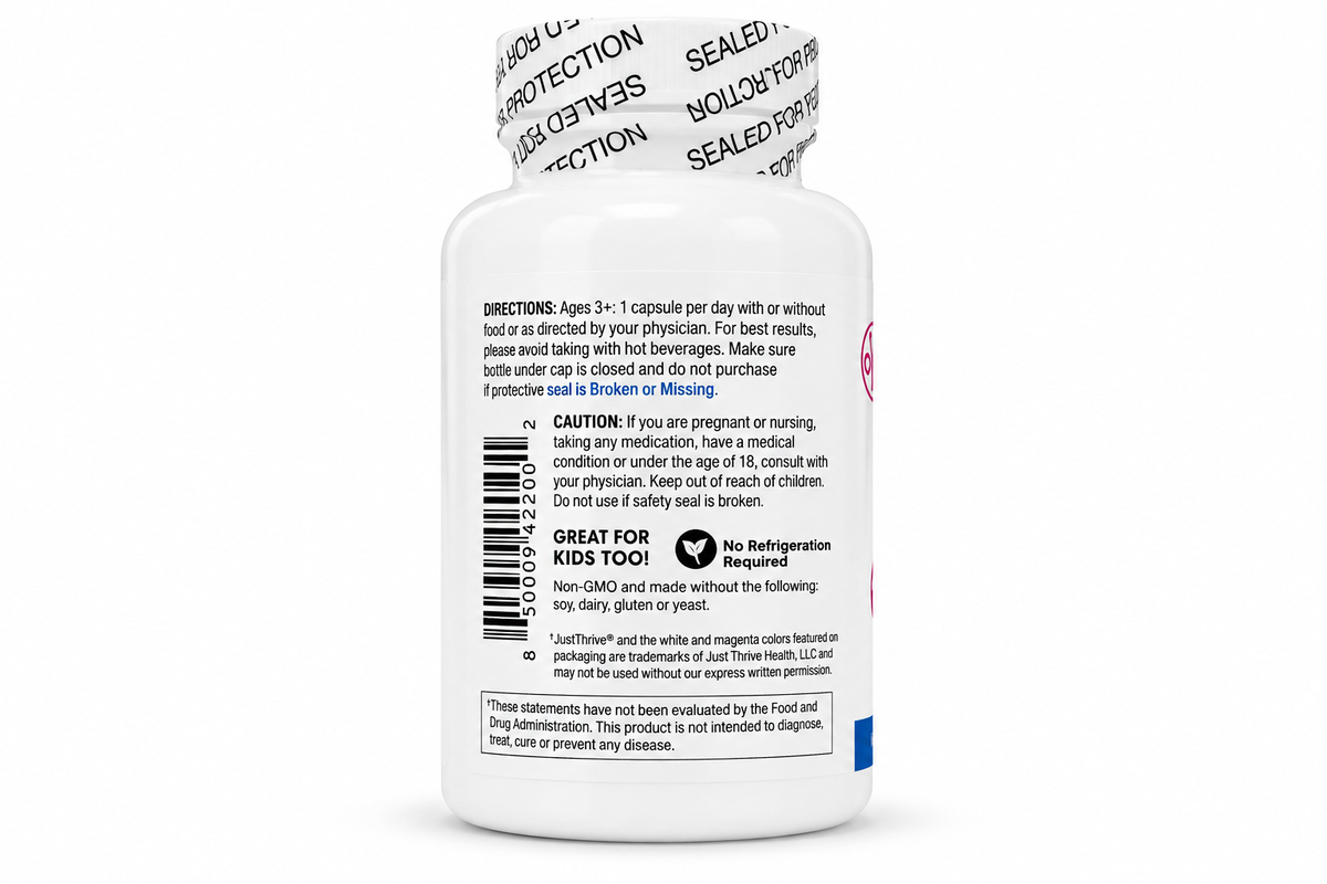 Just Thrive: Probiotic & Antioxidant 90 Veg Caps