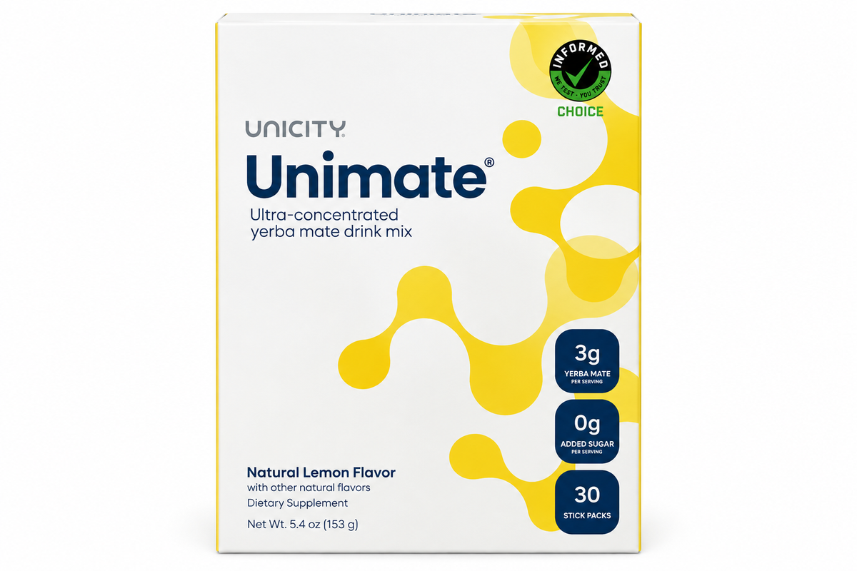 Unicity Unimate Lemon 30 Stick Packs