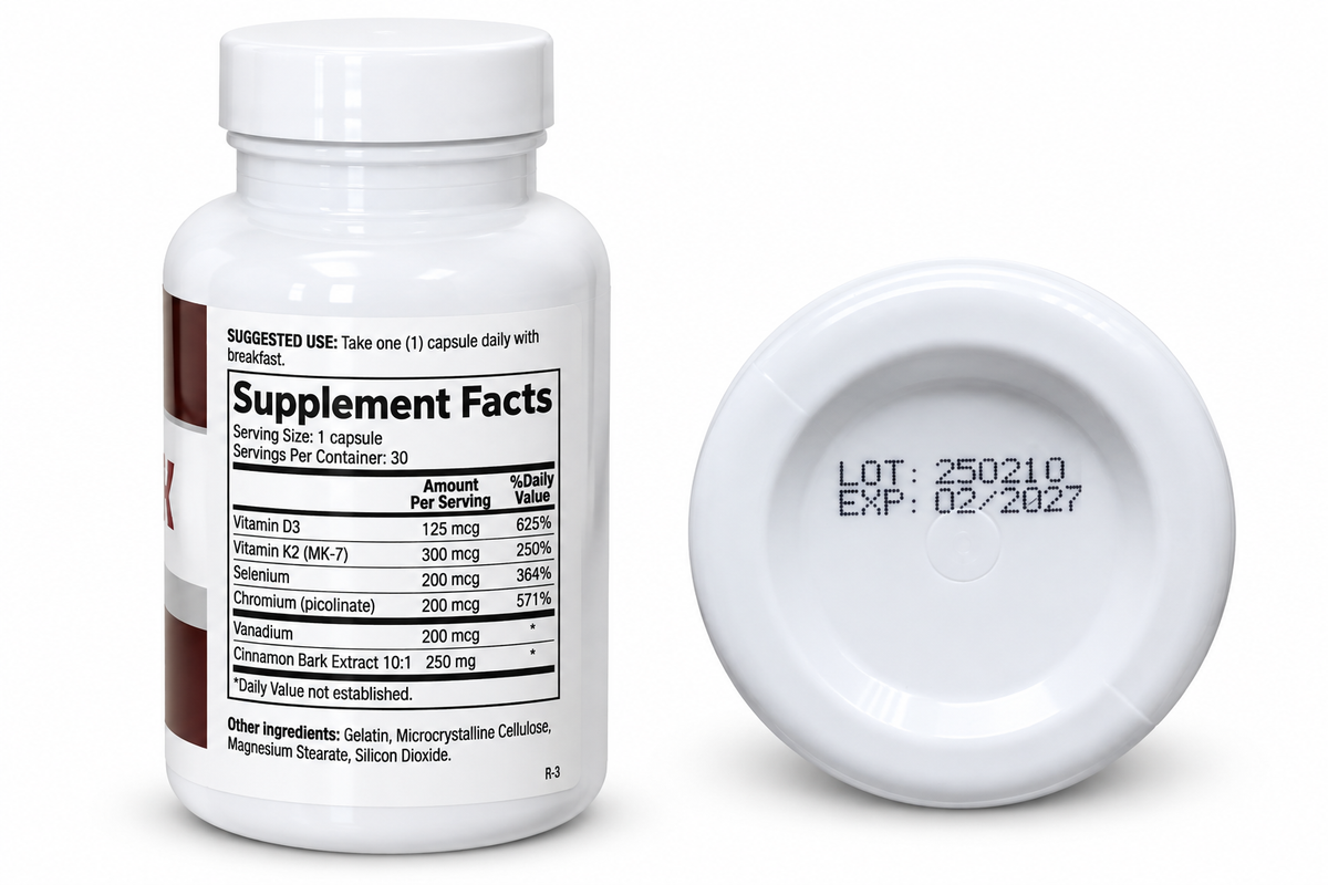 CinnaChroma – Blood Sugar Support Supplement with Cinnamon Extract & Chromium