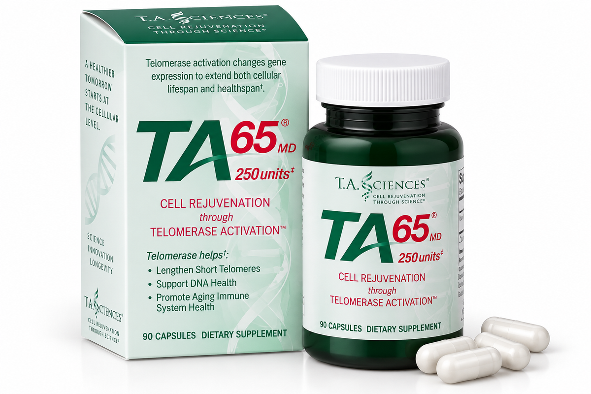 TA-65 Telomere Activation Supplement - 250 units  90 Capsules