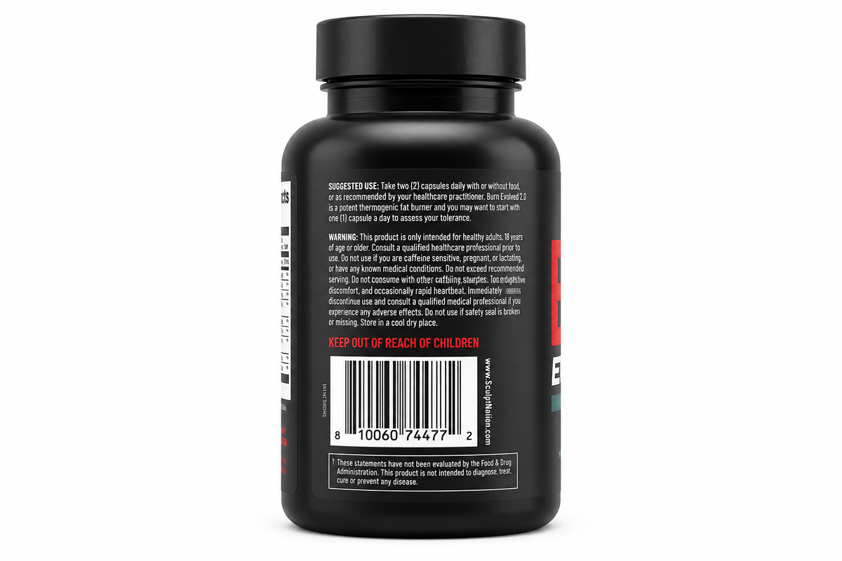 Sculpt Nation Burn Evolved-Fat Burner Weight Loss Thermogenic Metabolism