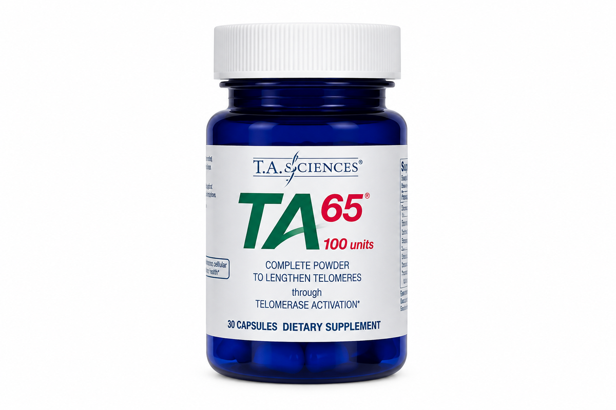 TA-65MD 100 Units Dietary Supplement. Contains 30 capsules