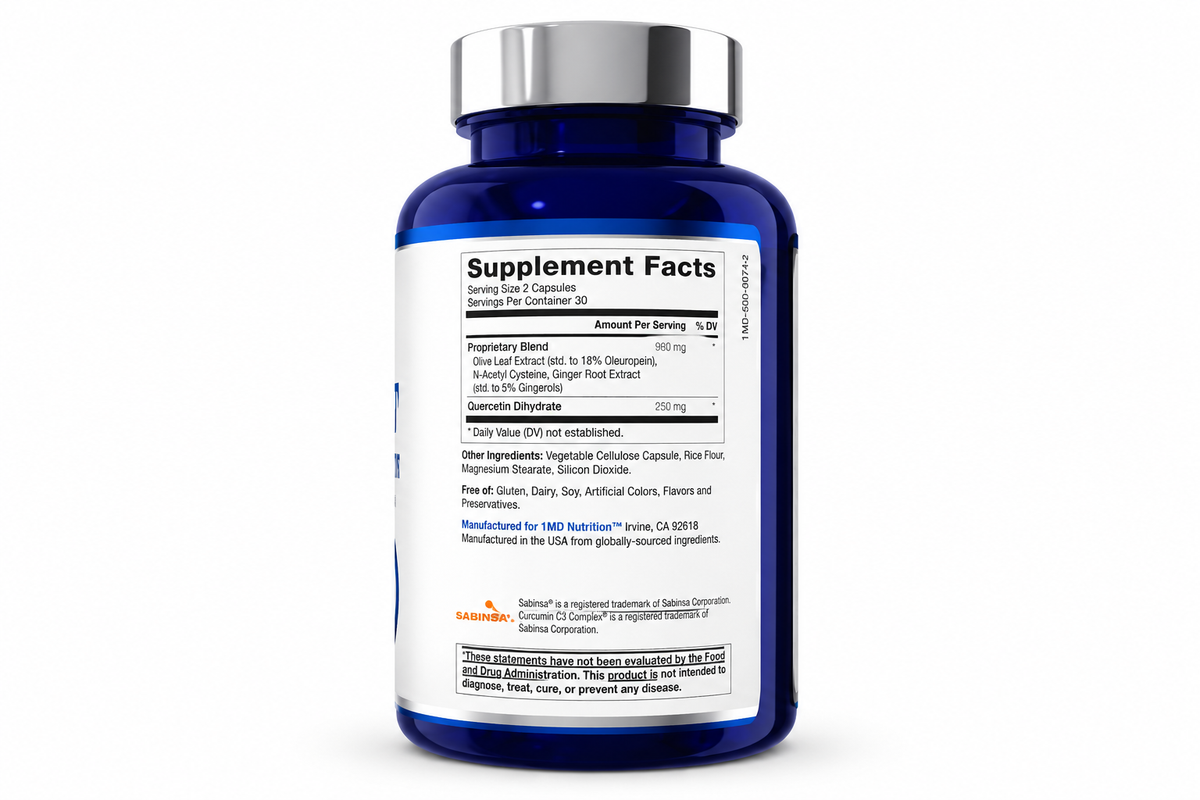 1MD Nutrition CurcuminMD Plus Turmeric Curcumin Joints Comfort Brain Health 60ca