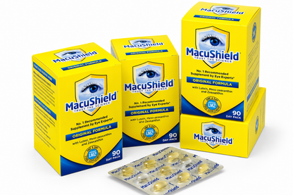 MacuShield Original Plus Capsules - 90 Day Pack, Eye Health Food Supplement cont