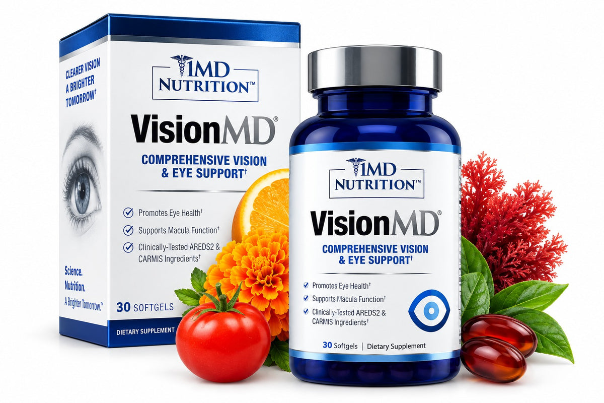 1MD Nutrition Vision MD Eye Vitamin CARMIS - Eye Supplement - 30 Softgels