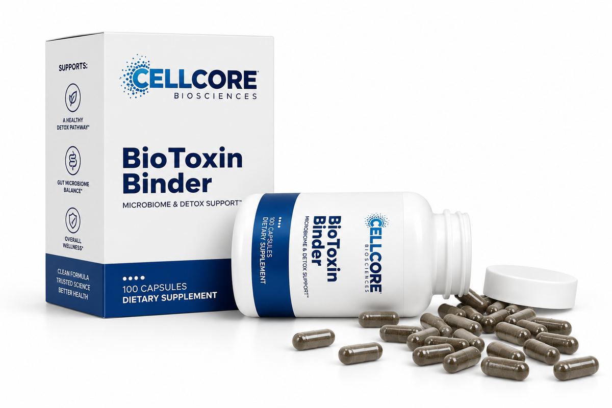 CellCore BioToxin Binder, Microbiome & Detox Support, 120 Capsules