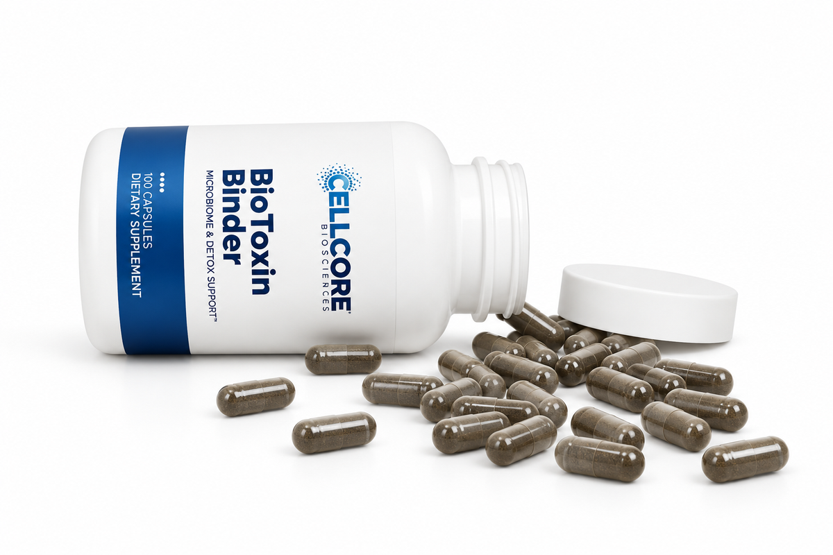 CellCore BioToxin Binder, Microbiome & Detox Support, 120 Capsules