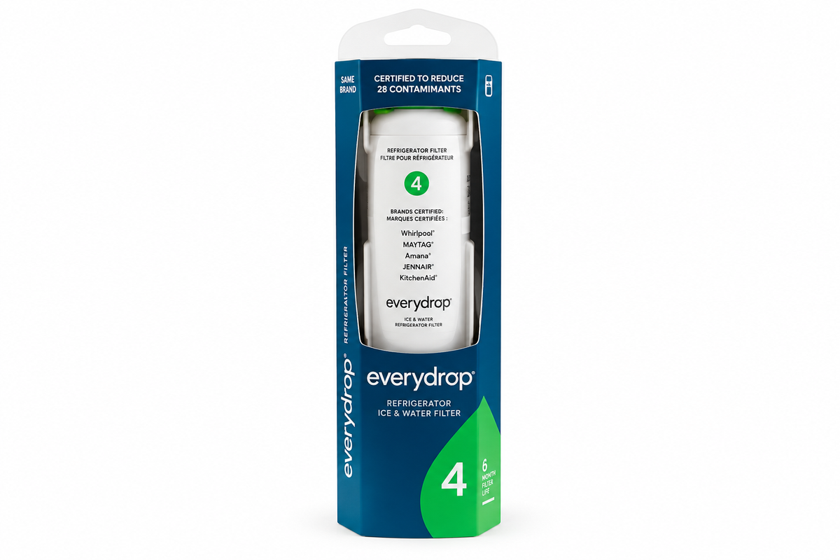 Everydrop by Whirlpool Ice and Water Refrigerator Filter 4, EDR4RXD1-Single