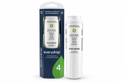 Everydrop by Whirlpool Ice and Water Refrigerator Filter 4, EDR4RXD1-Single