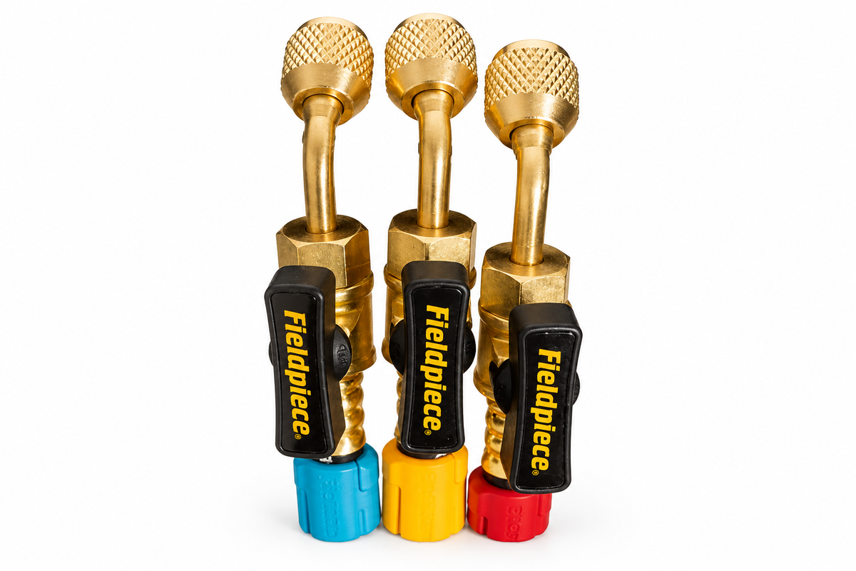 Fieldpiece HR3B Ball Valve Refrigerant Hose Set (3)