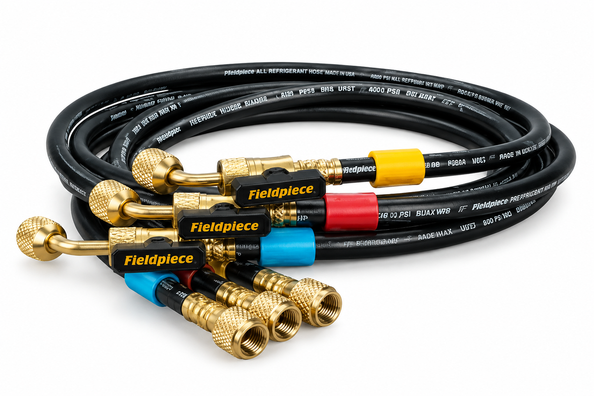 Fieldpiece HR3B Ball Valve Refrigerant Hose Set (3)