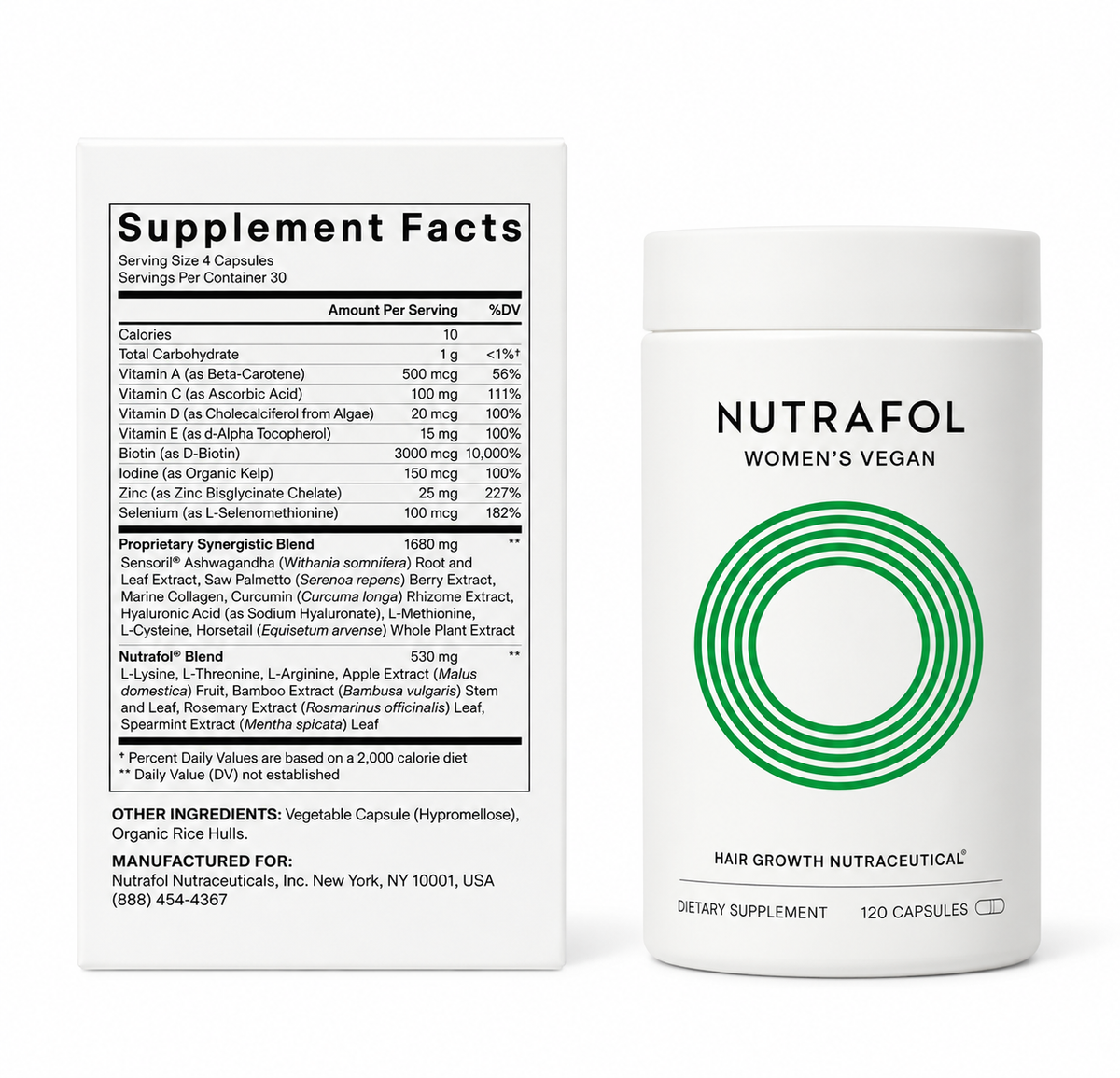 NUTRAFOL Woman Supplement - 120 Capsules