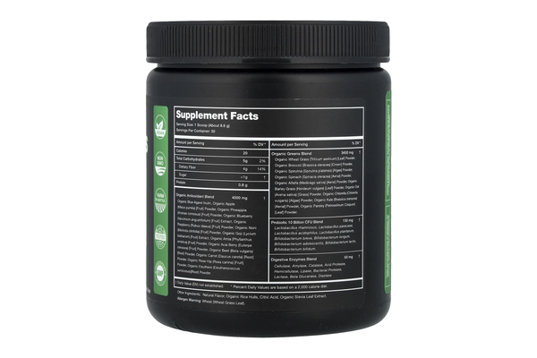 Super Greens With Superfoods, Probiotics & Enzymes, Natural Berry