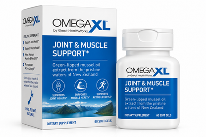 OmegaXL Joint Support Supplement, for Relief - Natural Muscle Support 60 Count