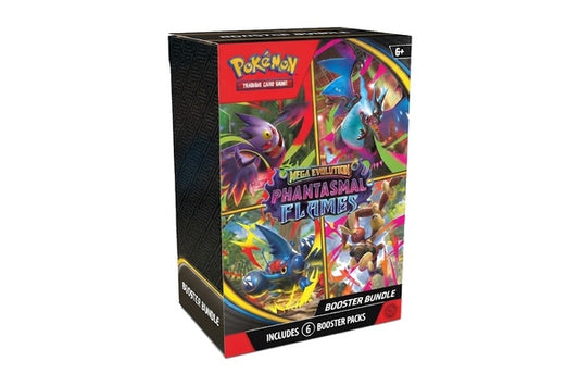Pokemon TCG Mega Evolution Phantasmal Flames Booster Bundles New Sealed 6 Packs