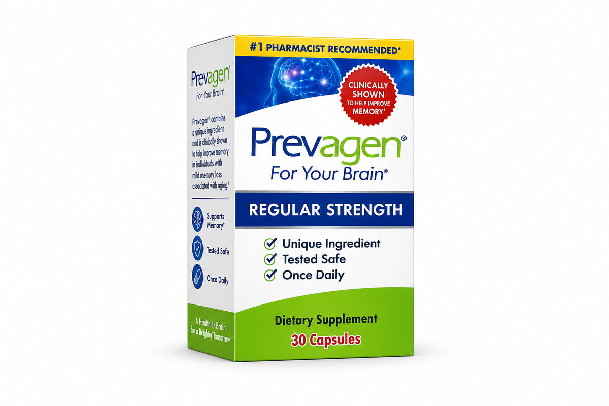 Prevagen Regular Strength Capsules, 60ct 1 Pack, Prevagen with Apoaequorin & Vitamin D