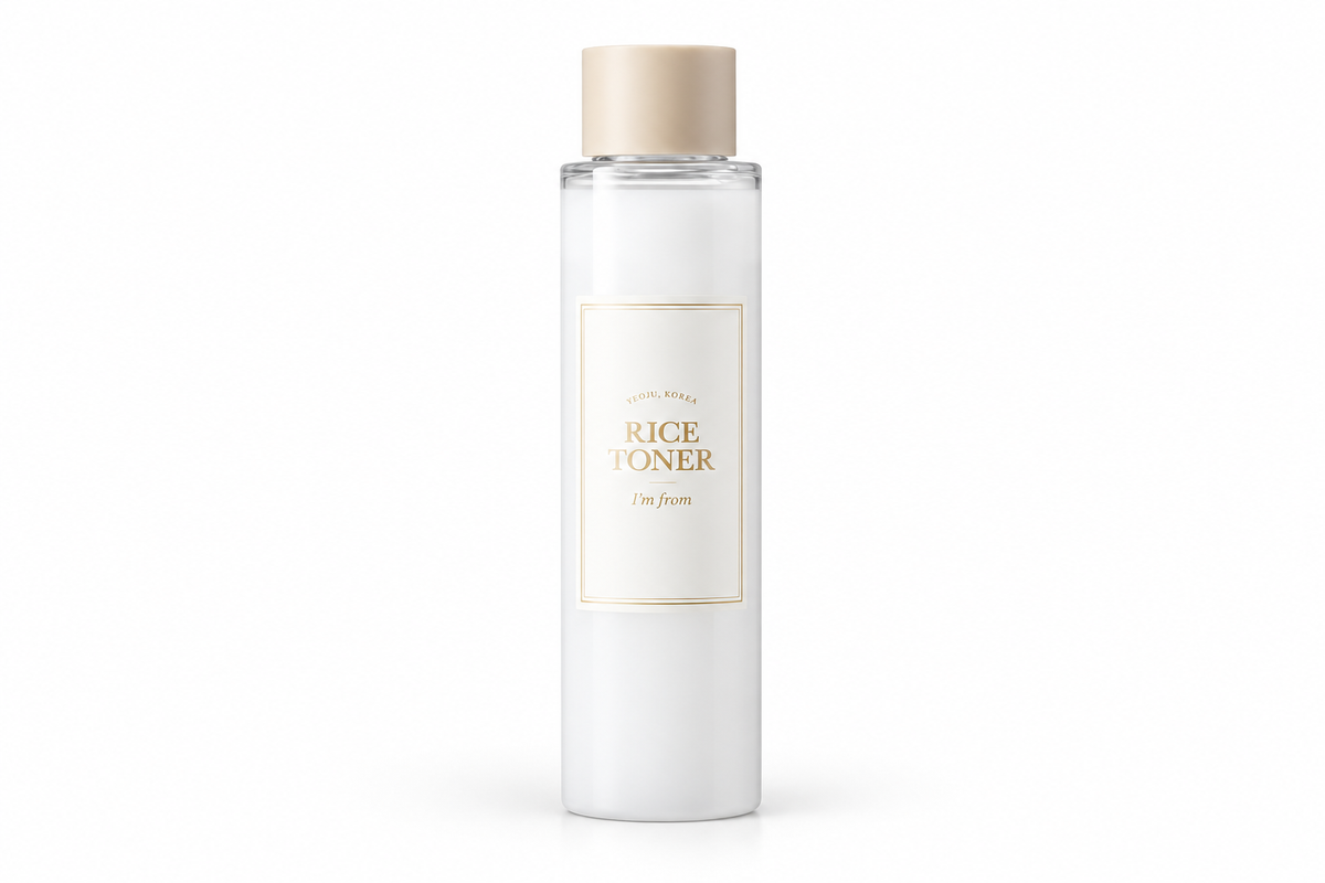 Rice Toner, 77.78% Rice Extract from Korea, Glow Essence with Niacinamide