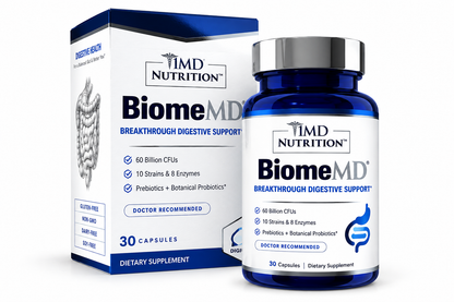 1MD Nutrition BiomeMD Probiotics | 62 Billion CFUs, 15 Comprehensive Strains - P