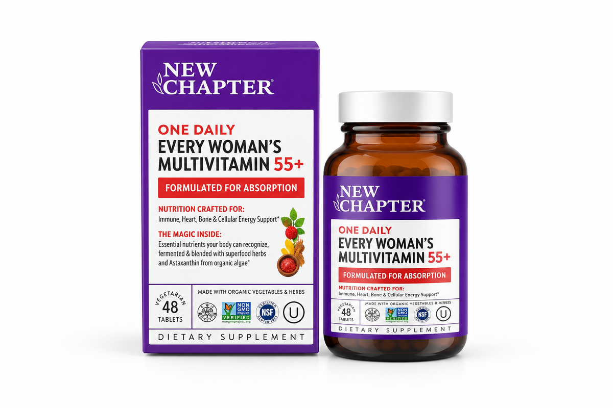 New Chapter Every Woman's One Daily 55+ Multivitamin Tablets-48 Count