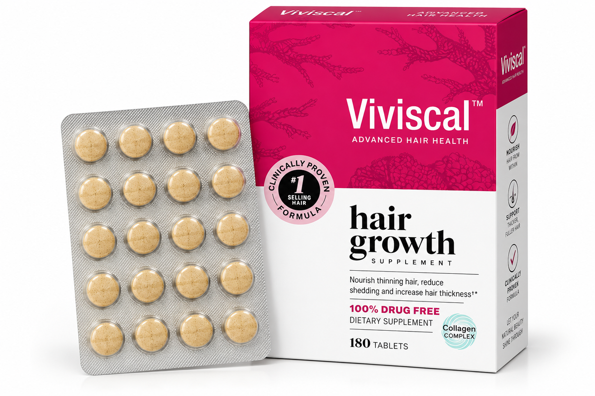 Viviscal Hair Growth Dietary Supplement with Collagen Complex 180 Tablets