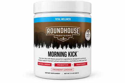 Roundhouse Morning Kick Digestive Supplement Powder Strawberry
