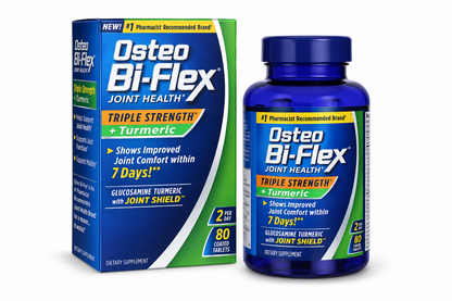 Osteo Bi-Flex Triple Strength Glucosamine + Turmeric + Joint Shield 80 tabs