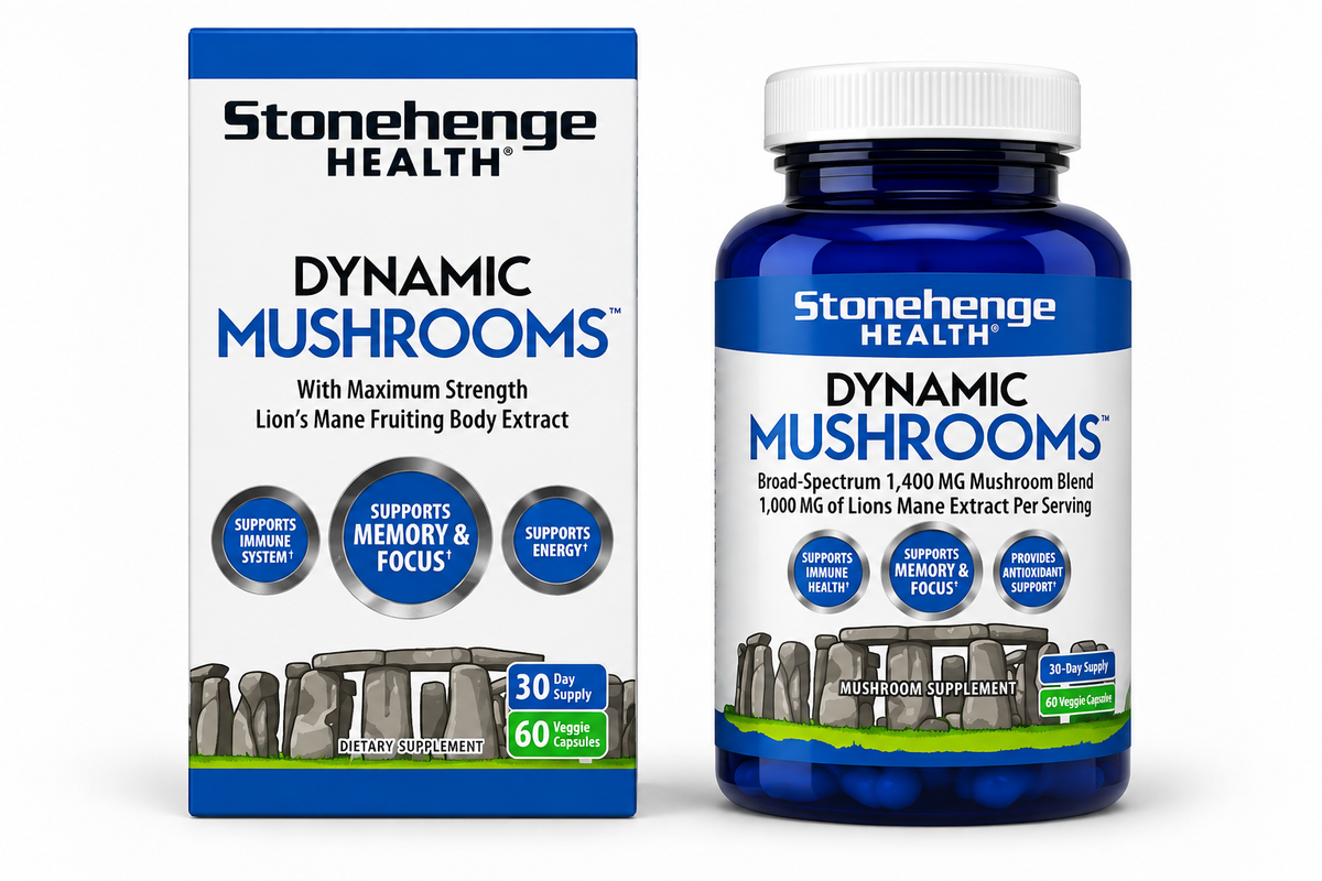 Health Dynamic Mushrooms, 60 Veggie Capsules